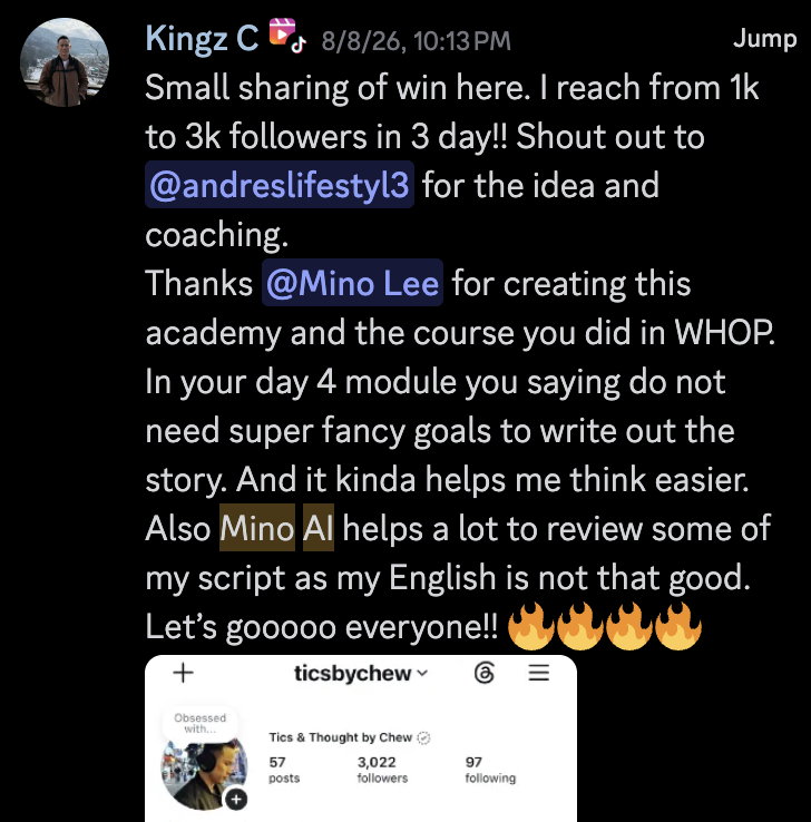 Original community post by Kingz C: Also Mino AI helps a lot to review some of my script as my English is not that good.